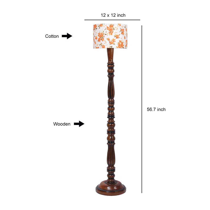 Ibis Masiya Vintage Wooden Floor Lamp media 6