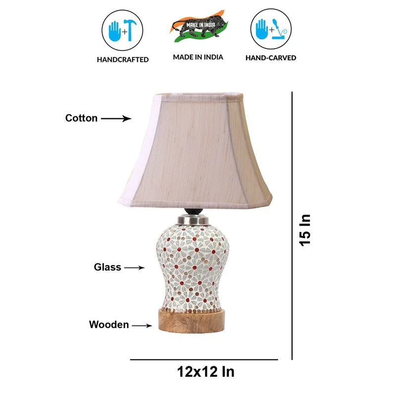 Harmyra Square Wooden Table Lamp - Multicolor media 9
