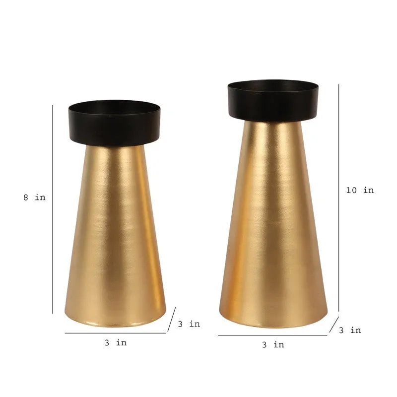 Gilded Glow Candle Holder - Set Of Two media 7