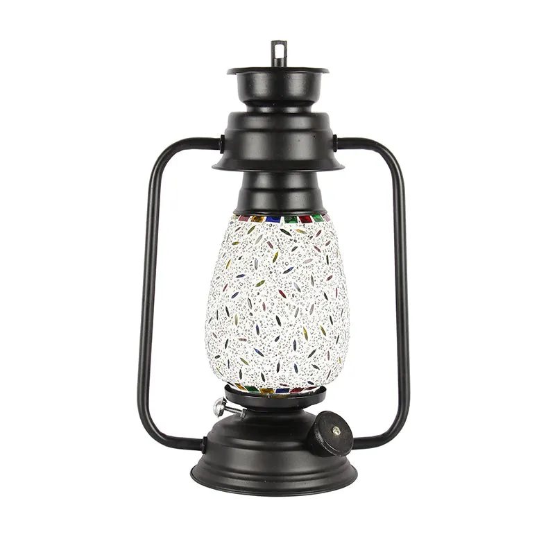 Siera Mosaic Lantern Iron Table Lamp media 4