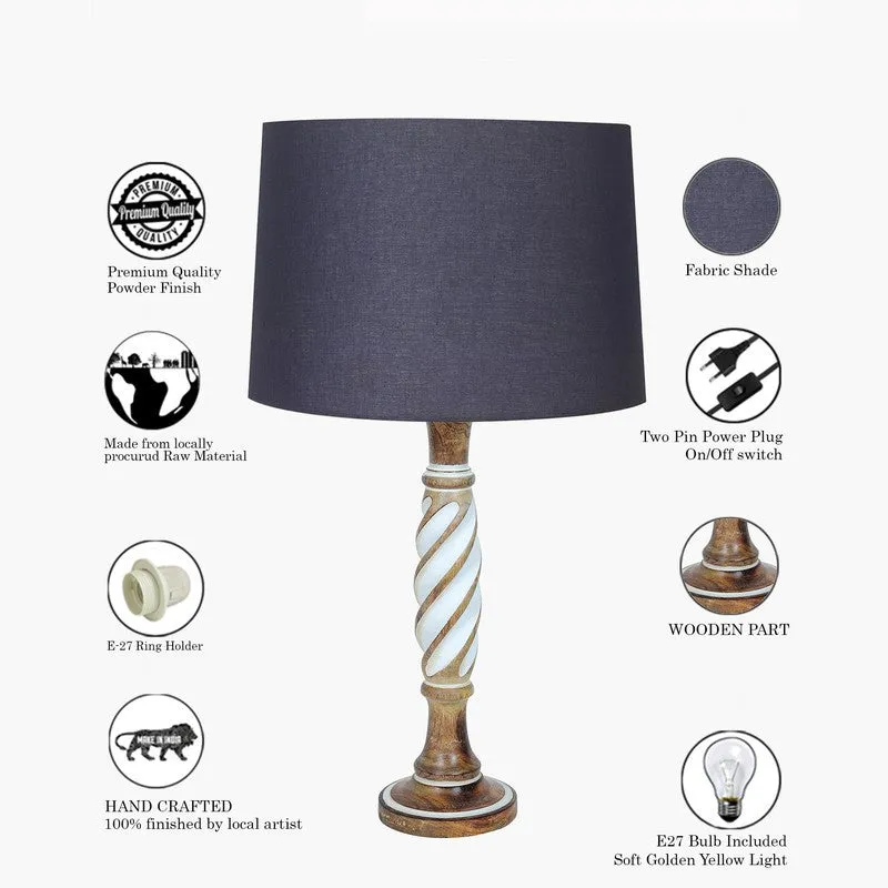 PureGlow Transform Wooden Table Lamp - Black media 5