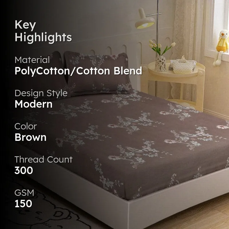 Dandelion Twigs Printed Bedsheet - 150 GSM media 2
