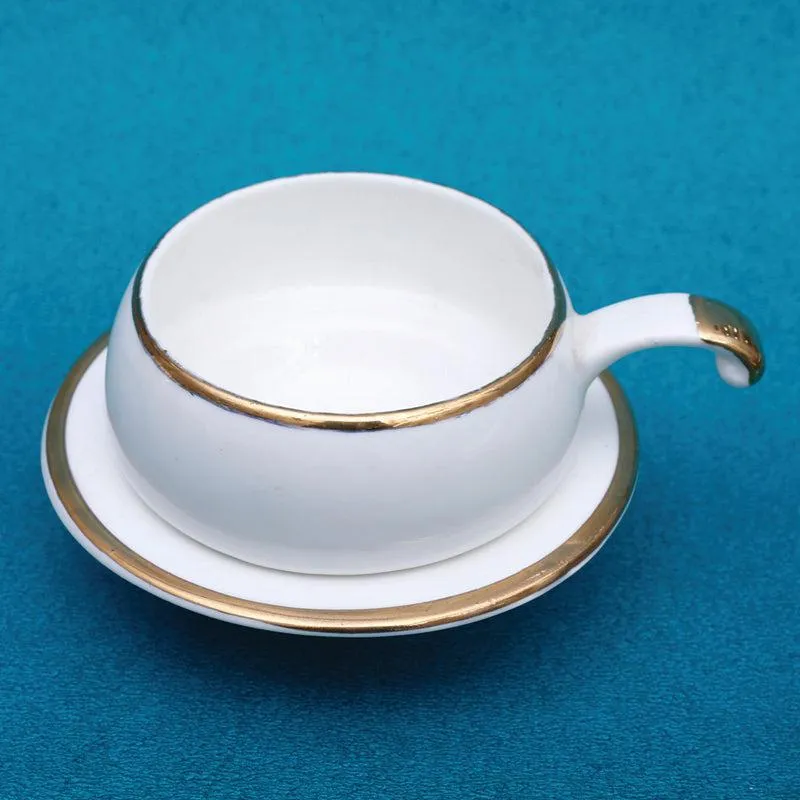 Levi Bone China Cup & Saucer (100 ML) - Twelve Piece Set media 3