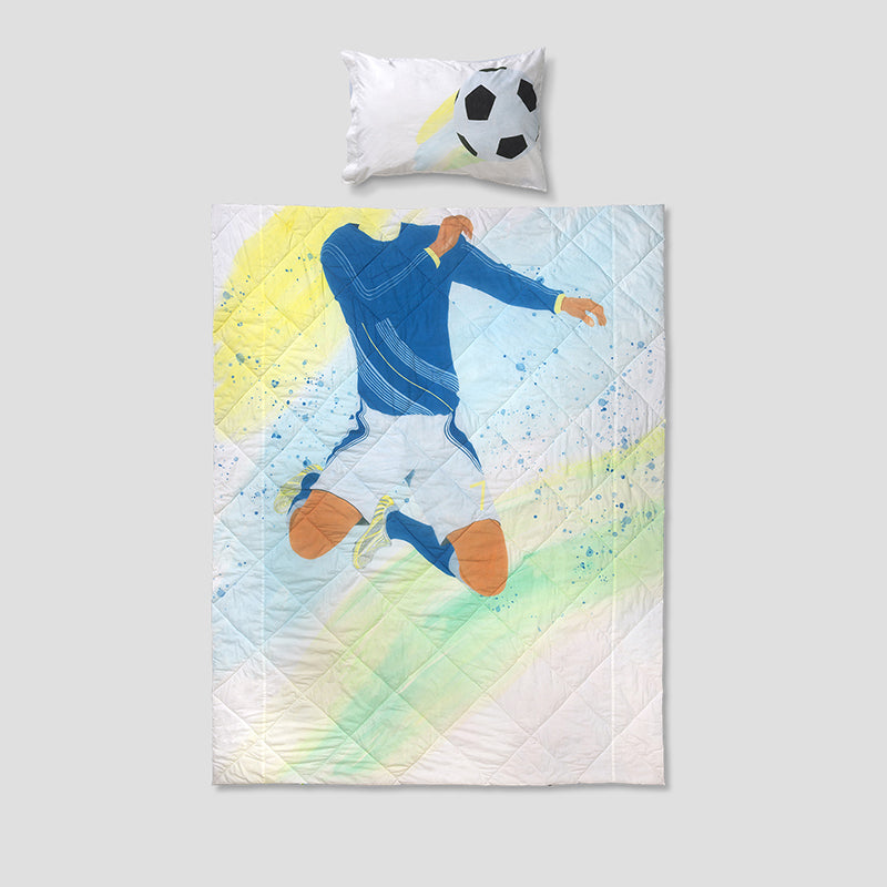Soccer Buddies Reversible Cotton Comforter - 480 GSM media 6