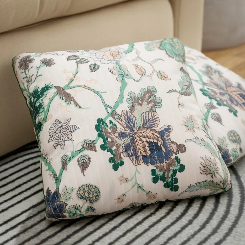 Petal Haven Cotton Cushion Covers - Set Of Five media 5