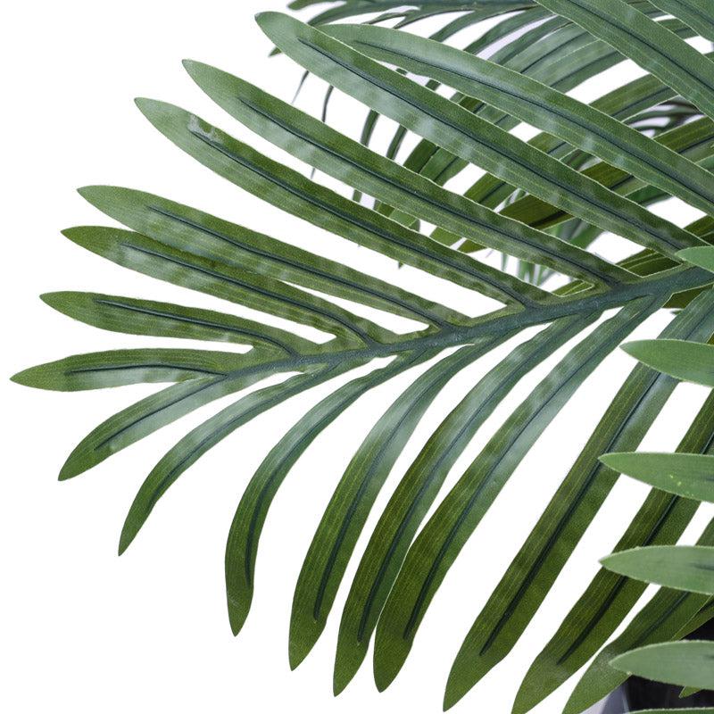 Artificial Palm Plant With Black Plastic Pot - 3 Feet media 3