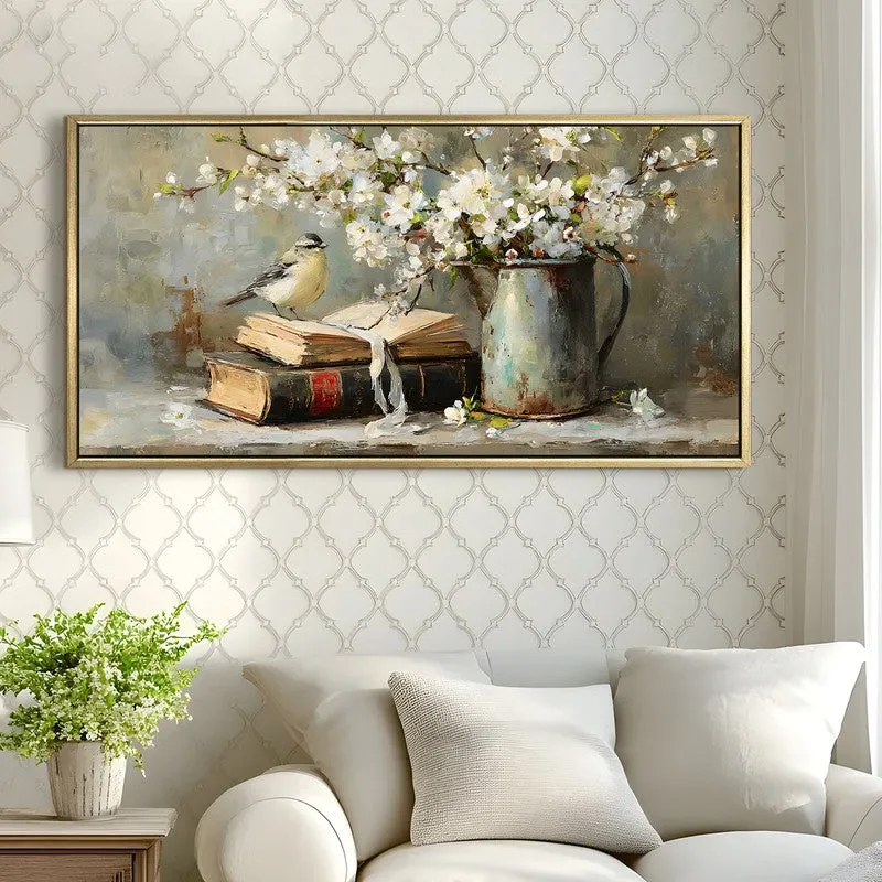Rustic Harmony Canvas Wall Painting With Frame media 4