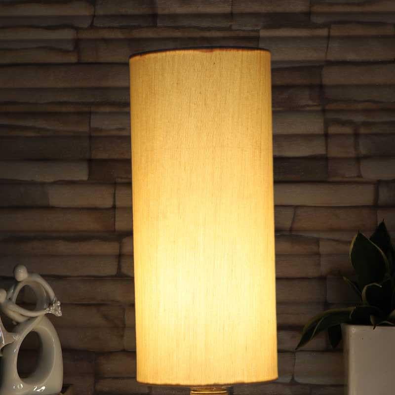 Scarta Fabric Table Lamp - Beige,Brown