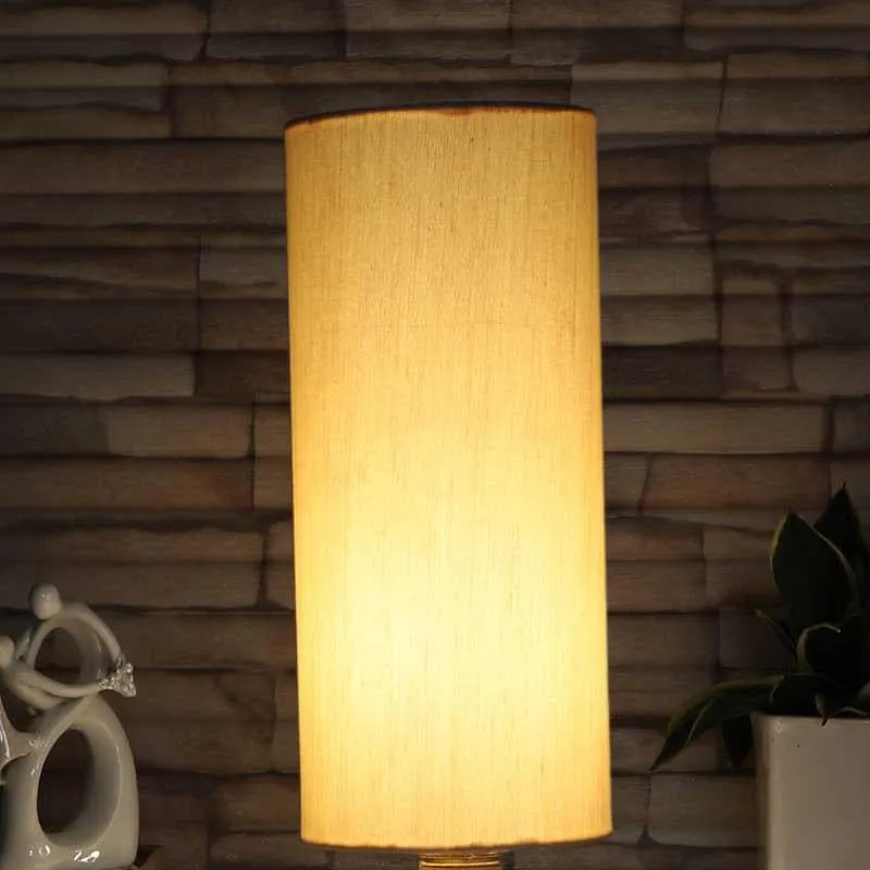 Scarta Fabric Table Lamp - Beige,Brown media 1