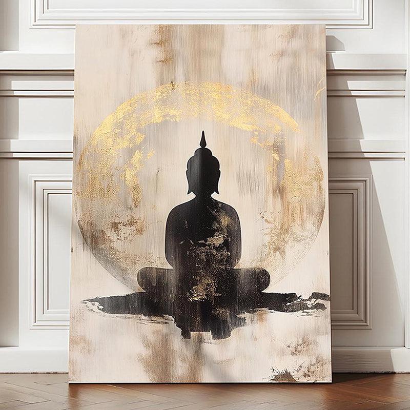 Shadow Buddha Canvas Spiritual Wall Art media 2