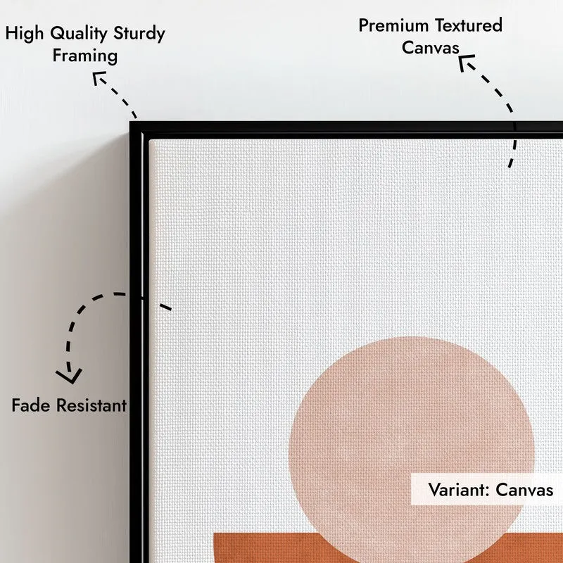 Linear Pulse Canvas Wall Painting With Black Frame media 9