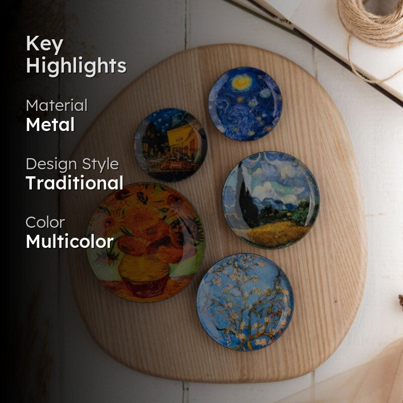 Van Gogh Fridge Magnets - Set Of Five media 2