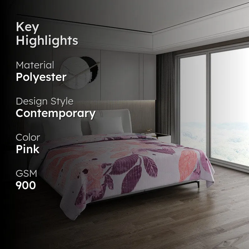 Monte Carlo Blossom Dreamscape Blanket (Pink) - 900 GSM media 2