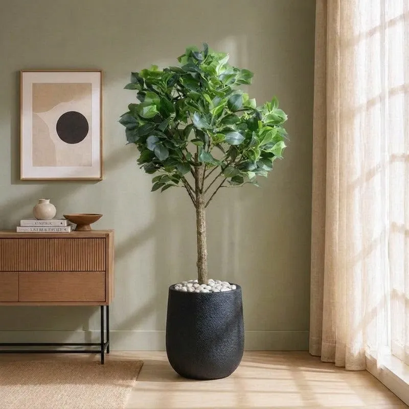 Olivra Floor Planter - Black - 4