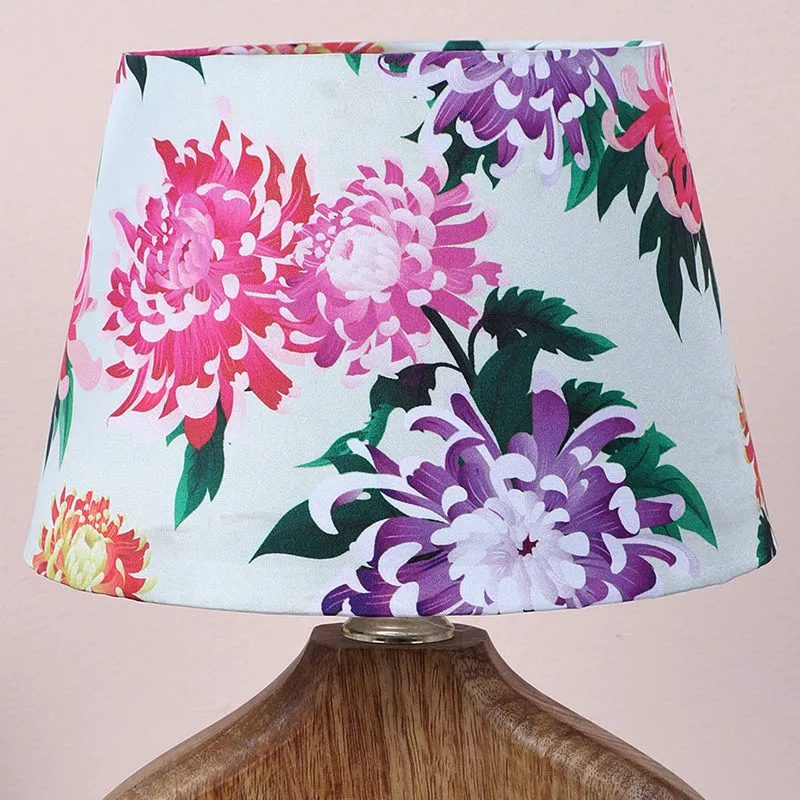 Miyabi Stag Printed Mango Wood Table Lamp - Multicolor media 3