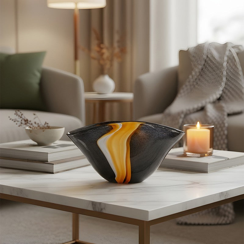 Sunvra Glass Accent Bowl