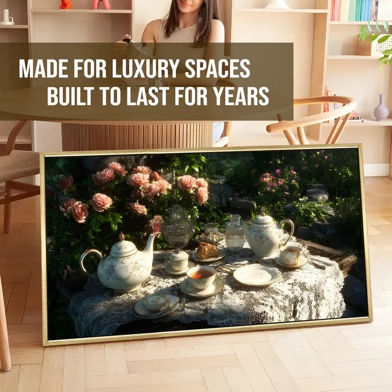 Petal Silence Canvas Wall Painting With Frame media 5