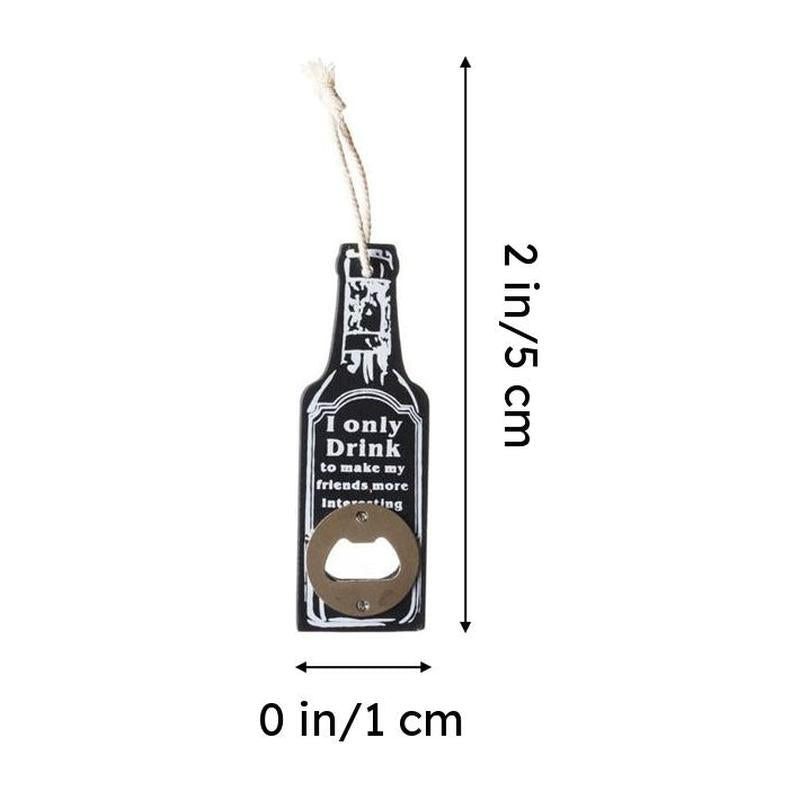 Drink To Make Friends Bottle Opener (Black) - Set Of Two media 7