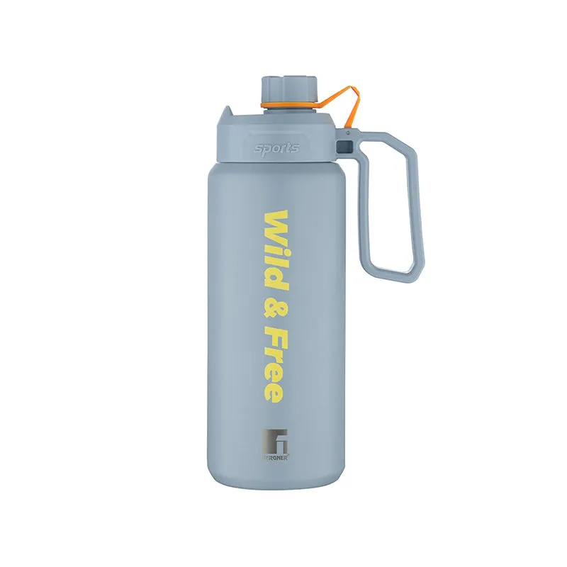Bergner Thermolux Double Walled Hot & Cold Flask (Grey) - 1000 mL media 3