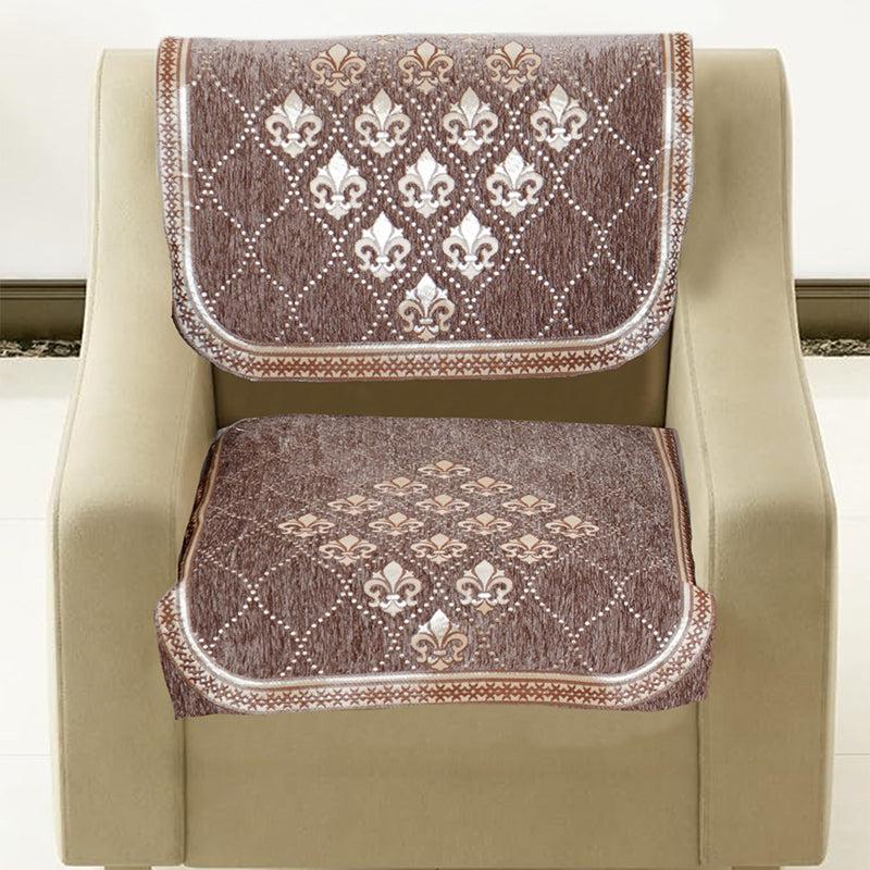 Nidha Cotton Sofa Cover - Brown media 4