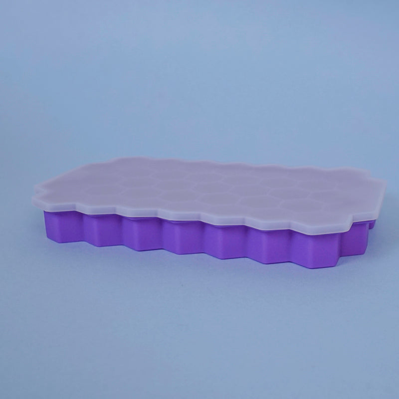 Grid Silicone 37-Cube Ice Mould - Purple image 6