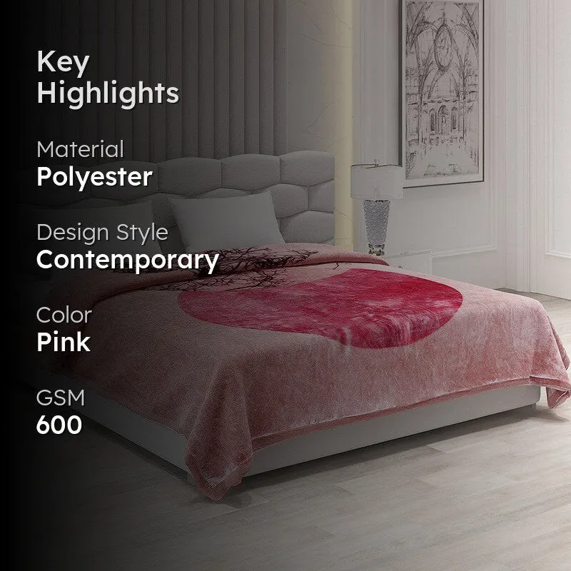 Monte Carlo Autumn Embrace Blanket (Pink)- 600 GSM media 2