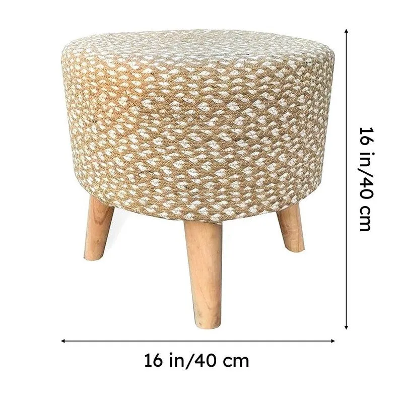 Miya Cotton Ottoman - Beige media 7