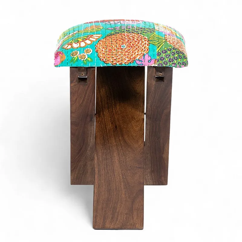 Gexon Sheesham Wooden Bench - Multicolor media 4