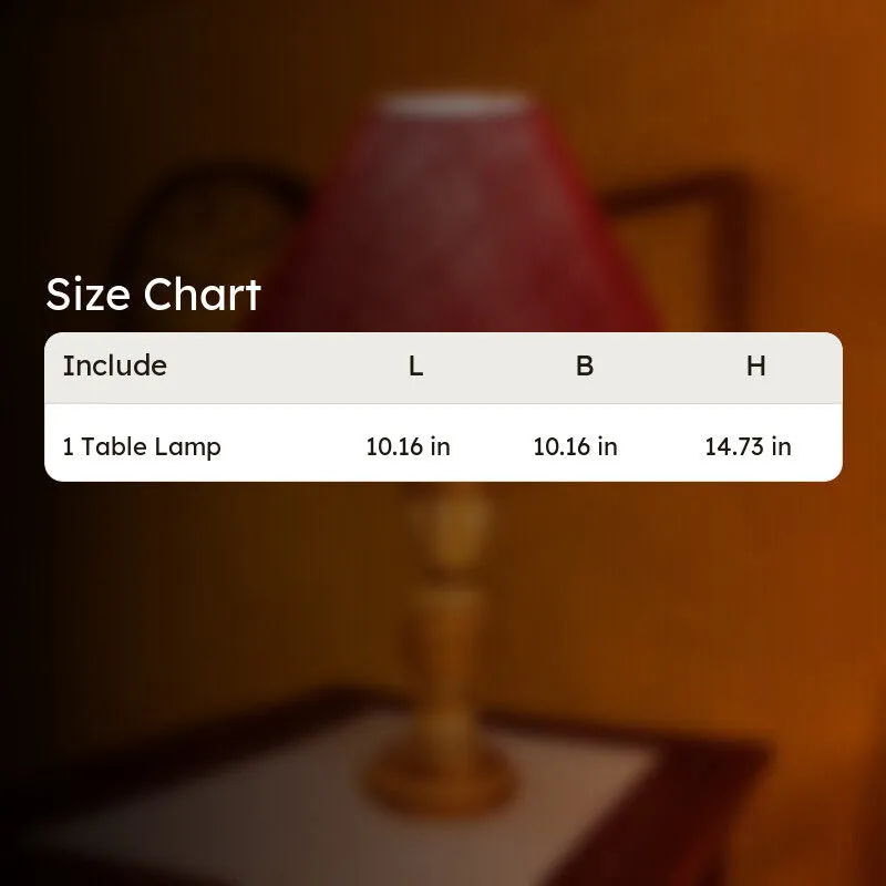 Zenrae Veil Wooden Table Lamp - Maroon media 9