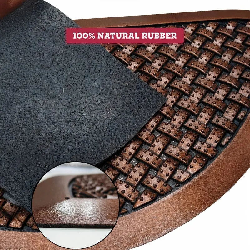 Vorn Abstract Rubber Door Mats - Brown media 4