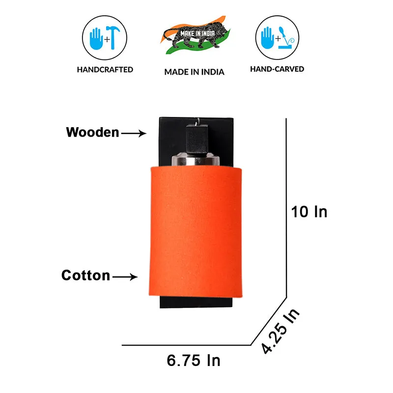Eyrie Wooden Wall Lamp - Orange media 6