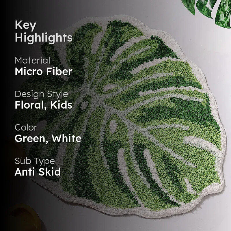 Monstera Elegance Bathmat media 2