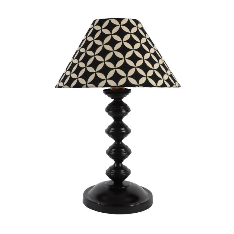Tatania Vendora Fabric Table Lamp - Black,White image 4