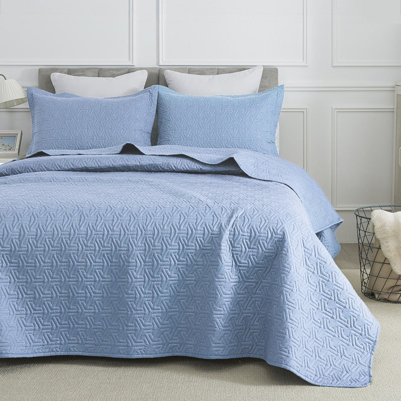 Ocean Blue Bed Cover media 3