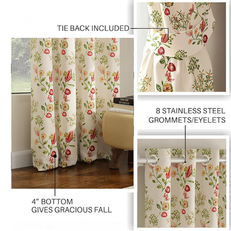 Urban Space Gulmohar Curtain - Set Of Two media 5