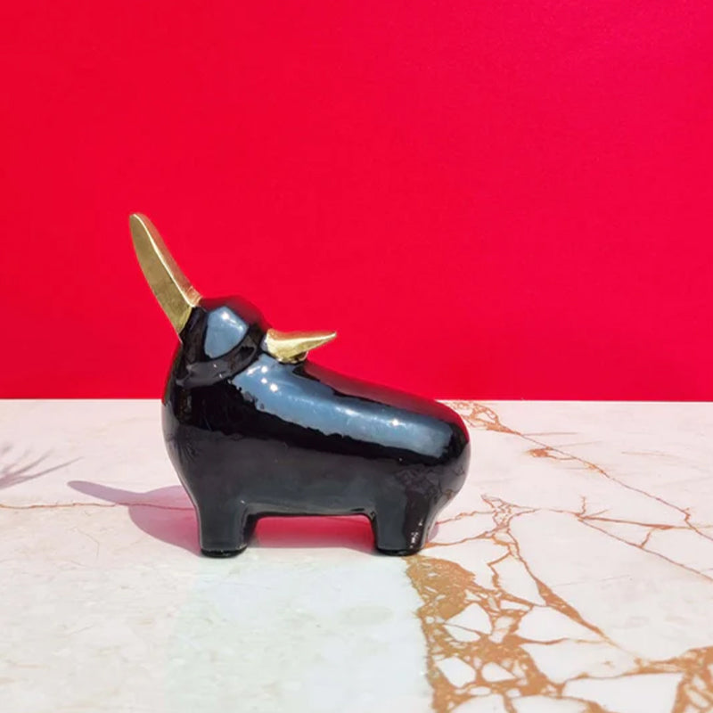 Taurus Bull Showpiece - Set Of Two