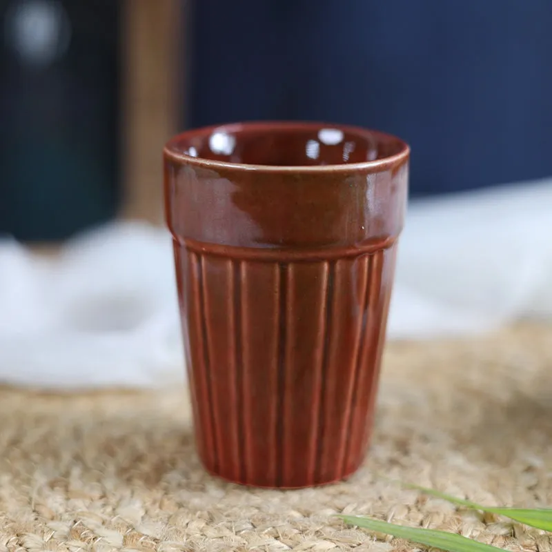 Nicoletta Ceramic Kulhad (Rust Red) -150 mL media 1
