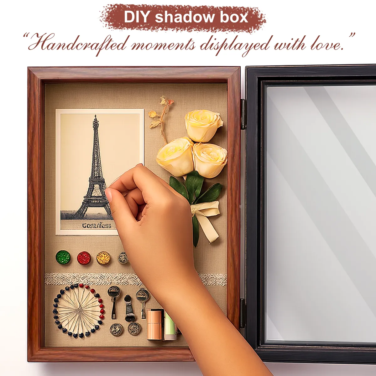 DesignoCraft MDF Shadow Box Photo Frame media 3