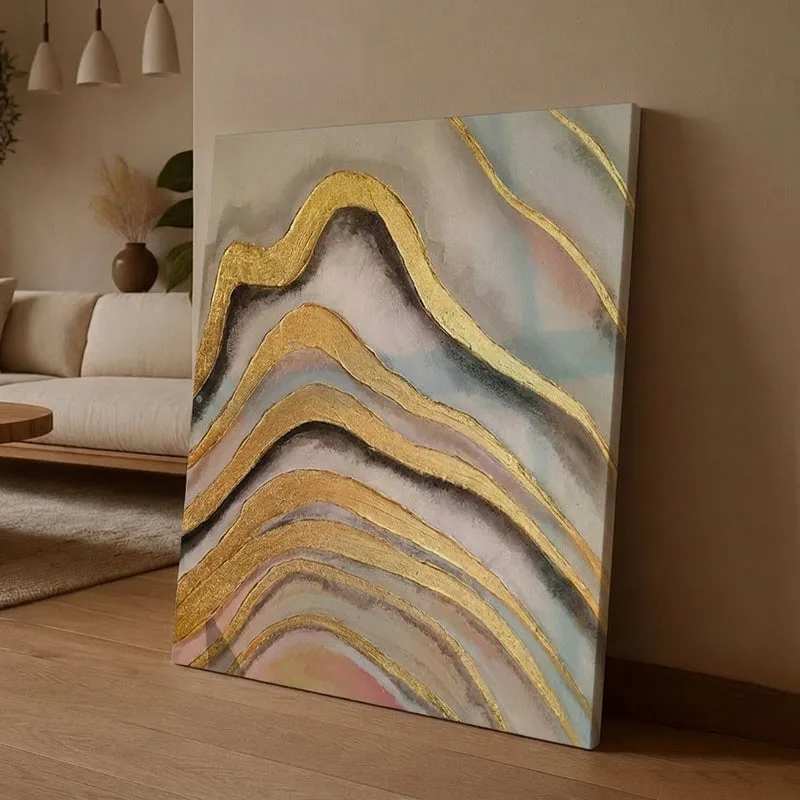 Deluru Wave Wall Painting media 1