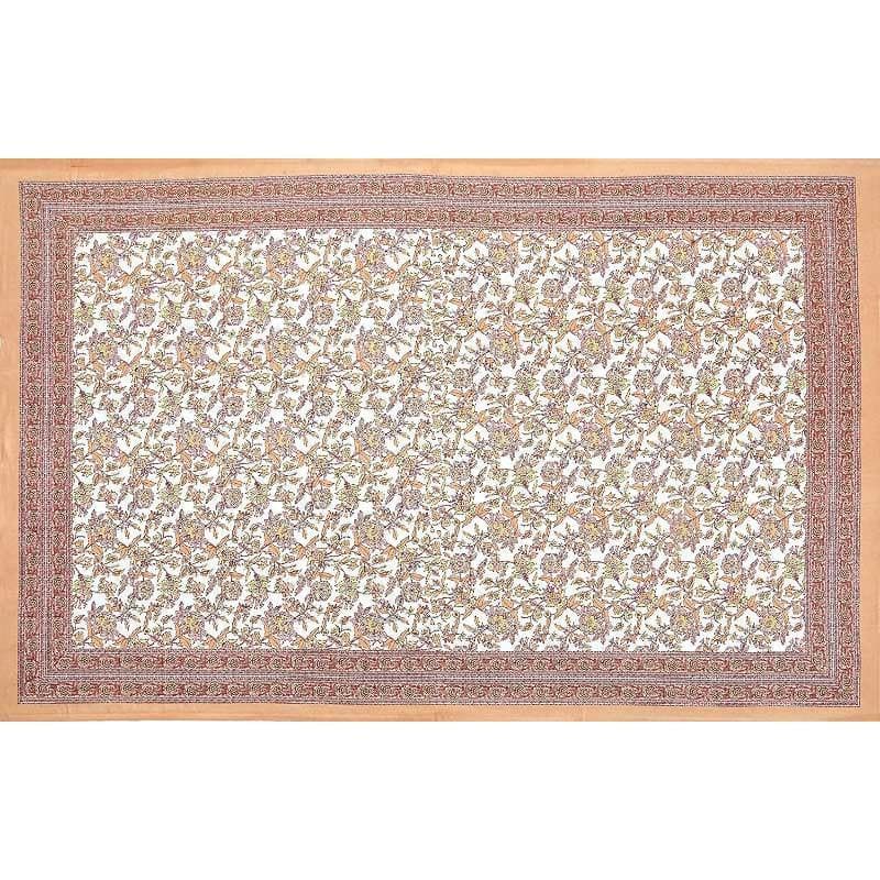 Posy Party Cotton Bedsheet (Orange) - 180 TC image 8