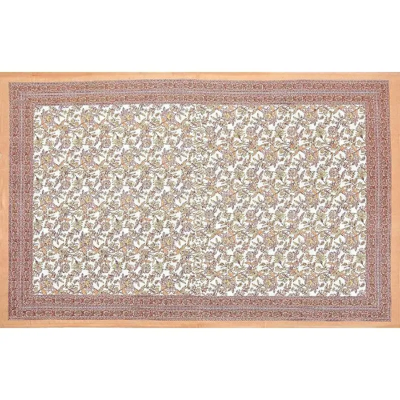 Posy Party Cotton Bedsheet (Orange) - 180 TC media 8