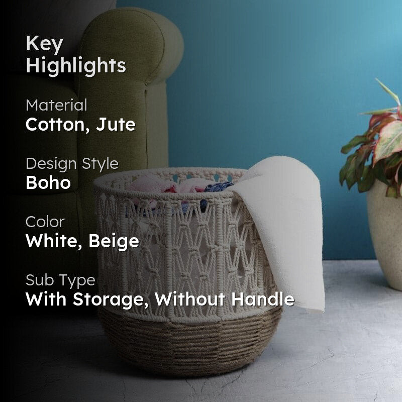 Beda Boho Macrame Basket media 2