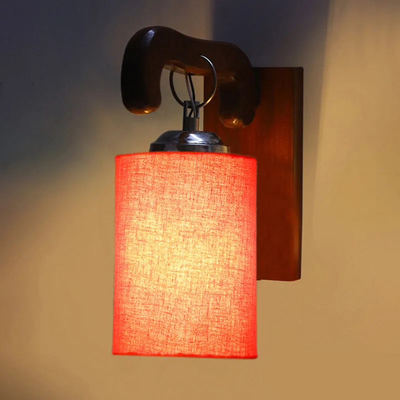 Klarion Wooden Wall Lamp - Orange media 5