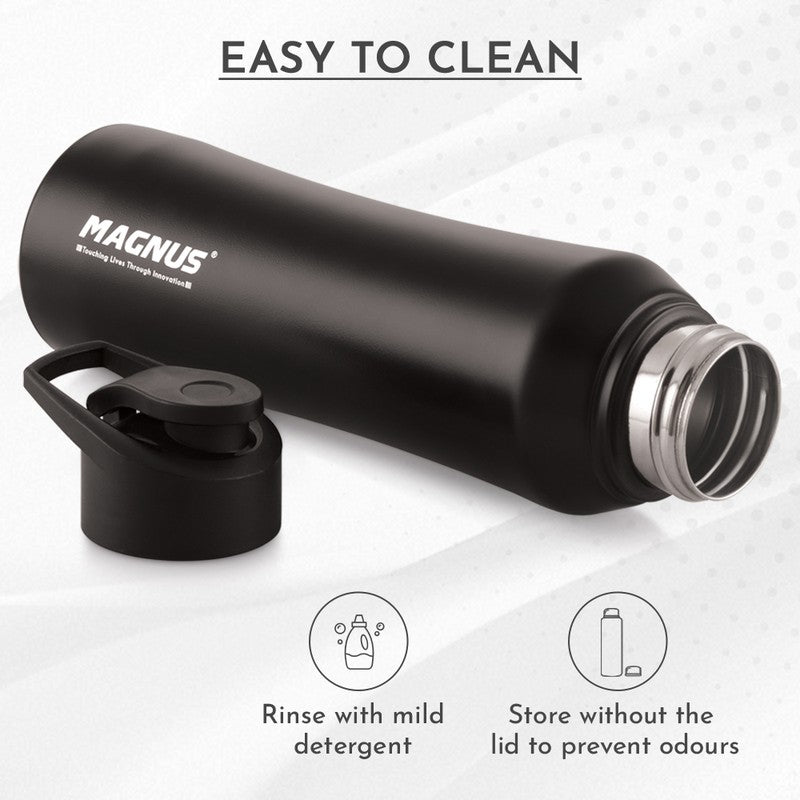 Fluxa Stainless Steel Water Bottle (Black) - 1000 mL media 8