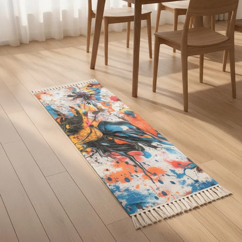 Abstract Splatter Runner Rug media 4