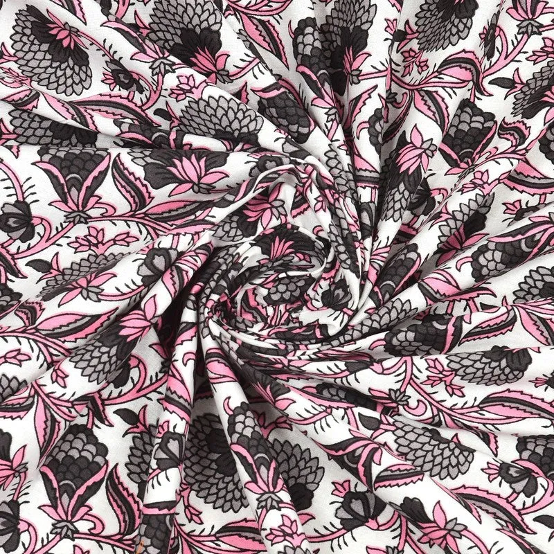 Lineet Cotton Bedsheet (Pink) - 240 TC media 5