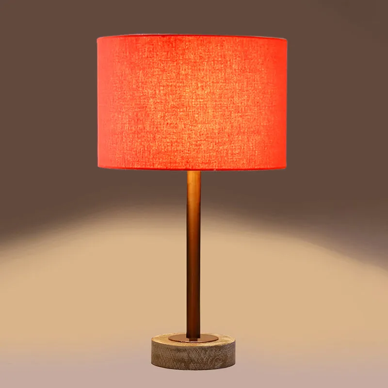 Cotin I Rodin Wooden Table Lamp - Orange,Copper,White media 6