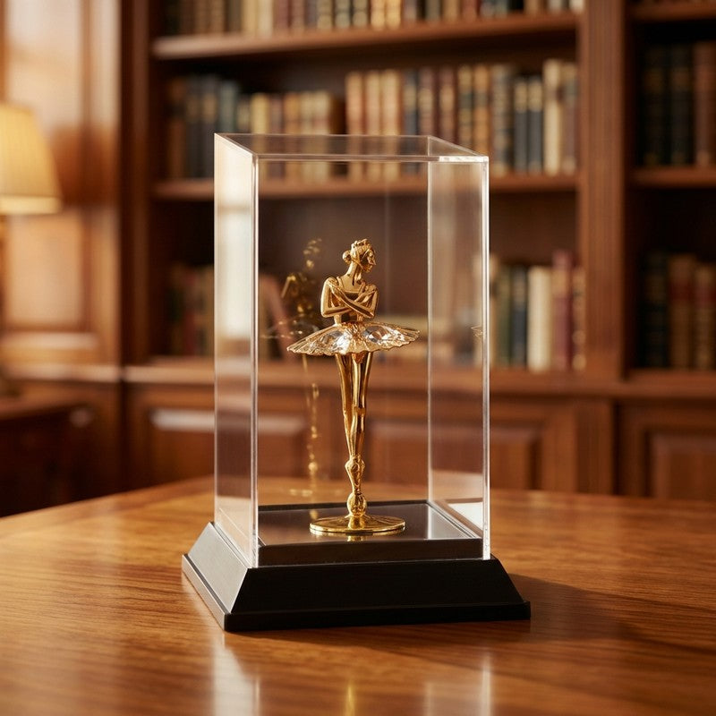 Golden Grace Lady 24K Gold Plated Mild Steel Showpiece