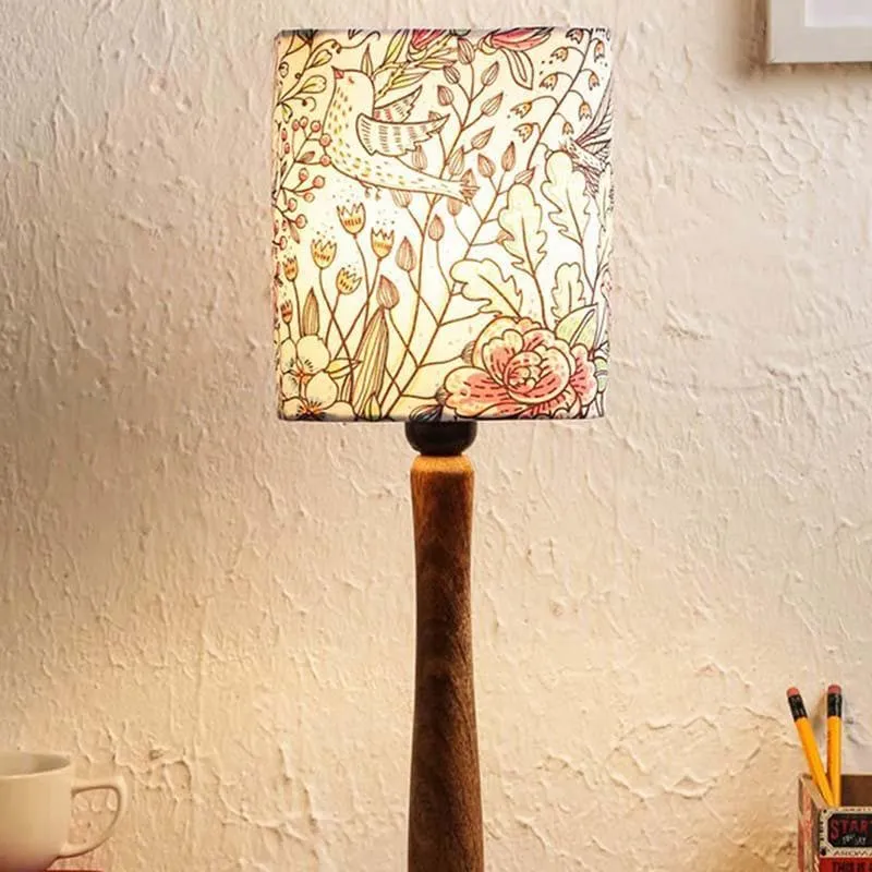 Ethnic Flair Fabric Table Lamp - Multicolor media 1