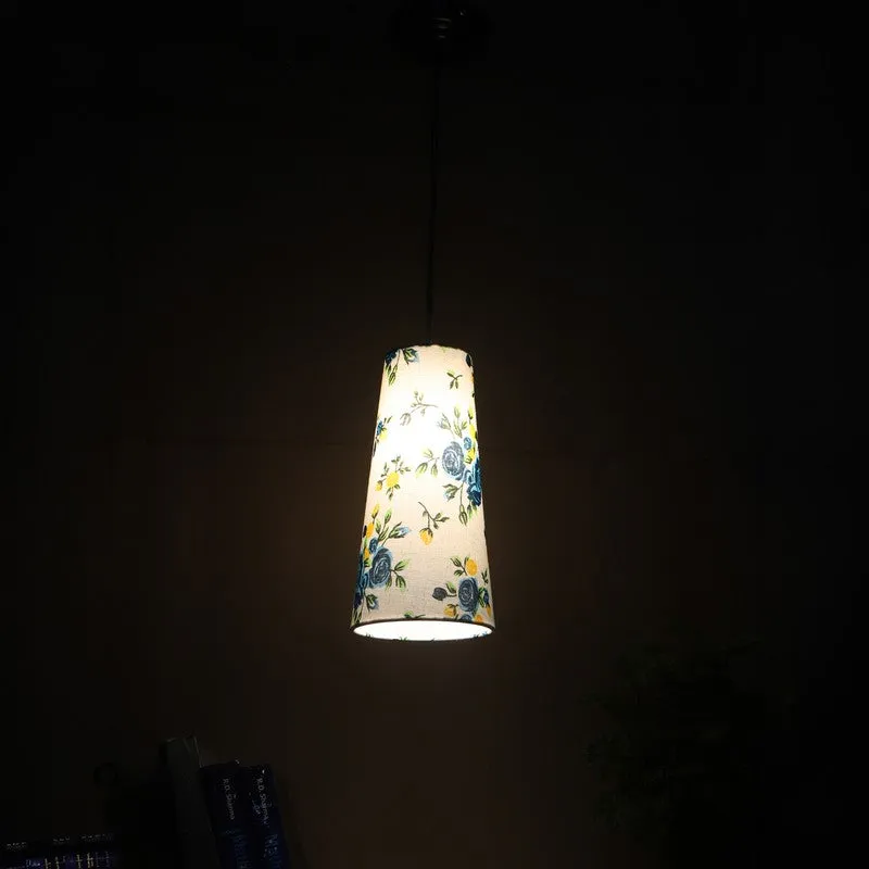 Solarae Metal Ceiling Lamp - White & Blue media 3